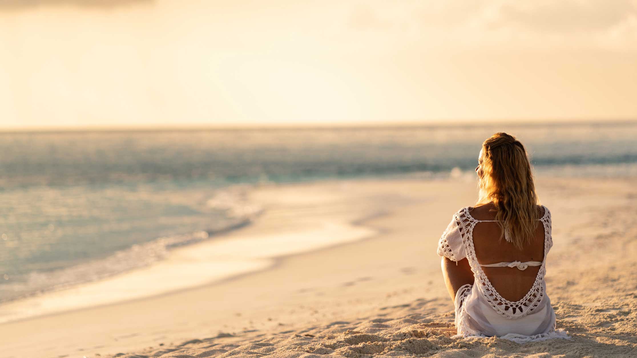 Women looking sea